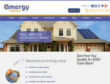 Tablet Screenshot of amergysolar.com